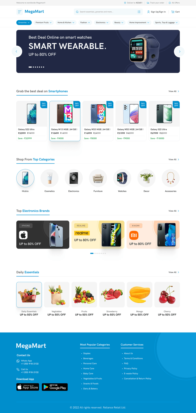MegaMart E-commerce Website